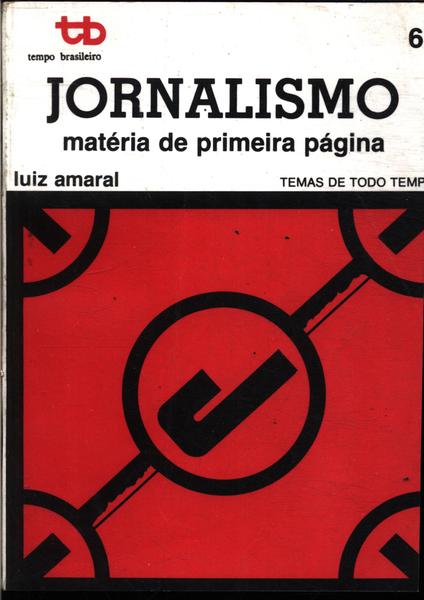 Jornalismo: Matéria De Primeira Página