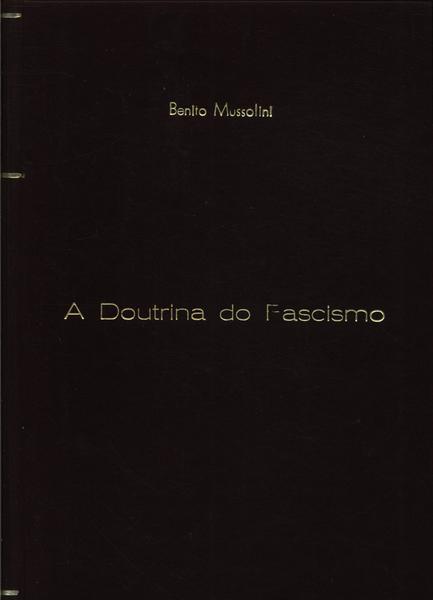 A Doutrina Do Fascismo