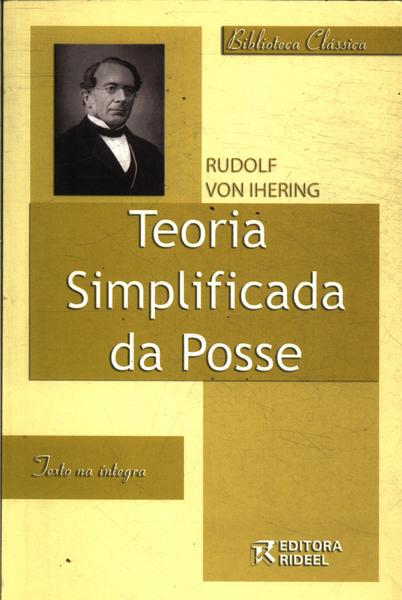 teoria simplificada da posse rudolf von ihering