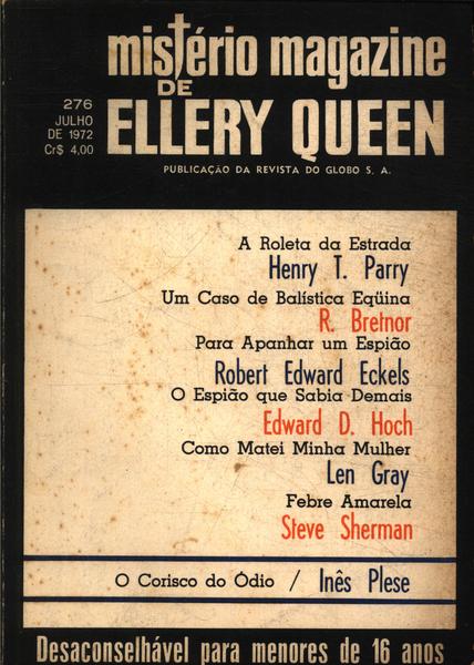 Mistério Magazine De Ellery Queen Nº 276