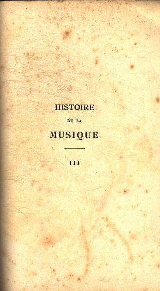 Histoire De La Musique Tomo 3