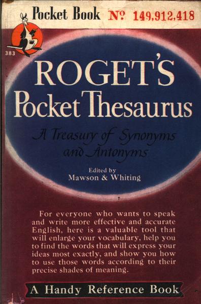 Roget's Pocket Thesaurus