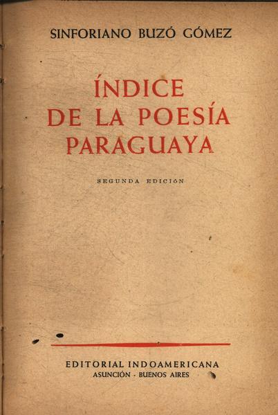Índice De La Poesía Paraguaya