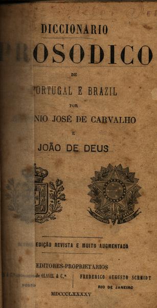 Diccionário Prosódico De Portugal E Brasil