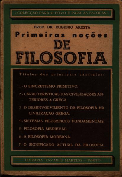 Primeiras Noções De Filosofia