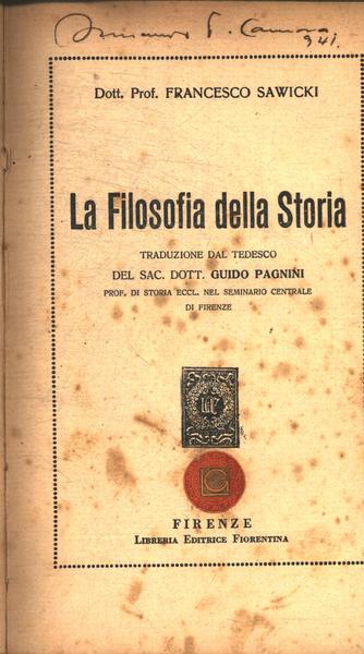 La Filosofia Della Storia