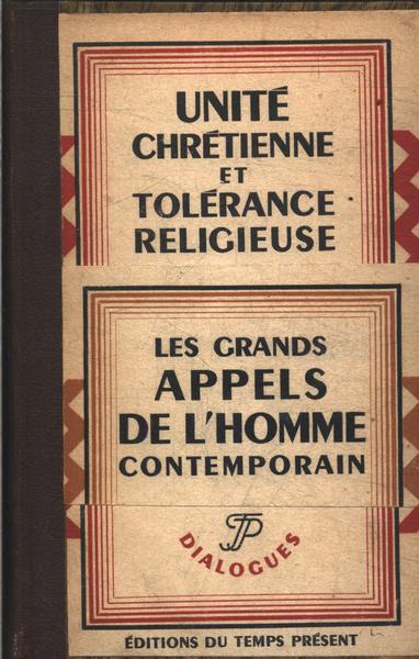 Unité Chrétienne Et Tolérance Religieuse