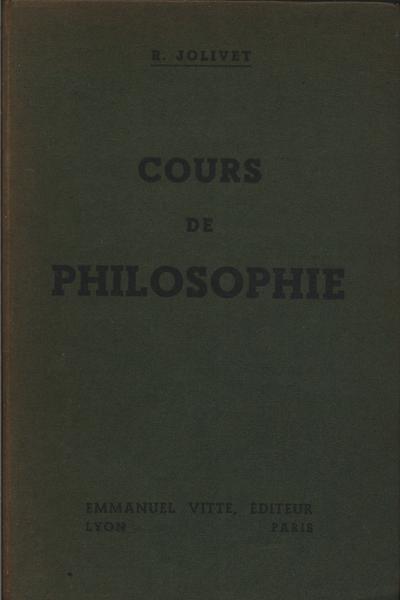 Cours De Philosophie