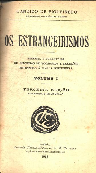 Os Estrangeirismos Vol 1