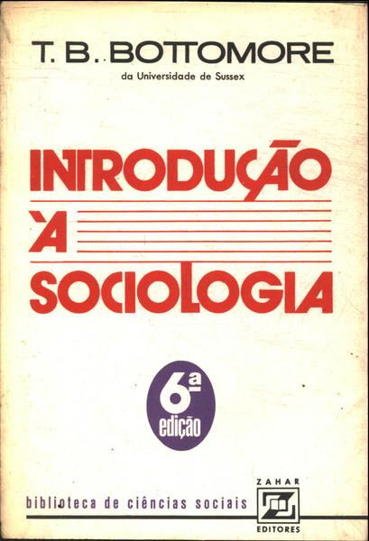 Introdução À Sociologia