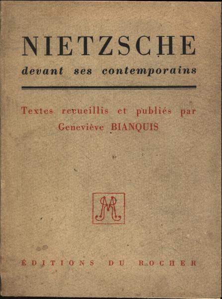 Nietzsche Devant Ses Contemporains