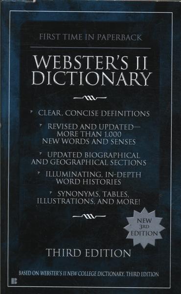 Webster´S Ii Dictionary