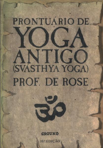 Prontuário De Yoga Antigo