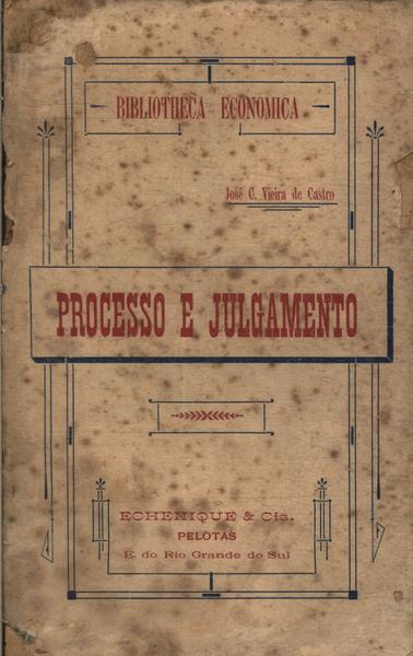 Processo E Julgamento Vol 1