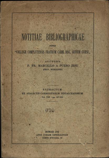 Notitiae Bibliographicae
