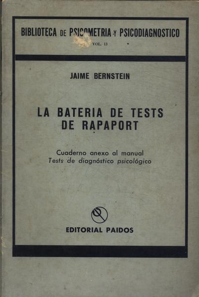 La Bateria De Tests De Rapaport