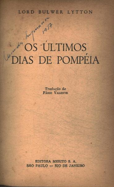 Os Últimos Dias De Pompéia