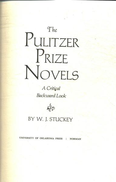 The Pulitzer Prize Novels