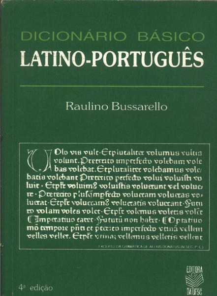 Dicionário Básico Latino-português (1998)