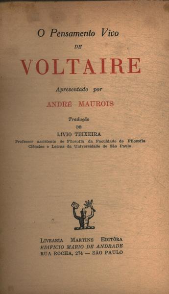 O Pensamento Vivo De Voltaire