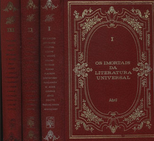 O Imortais Da Literatura Universal (3 Volumes)