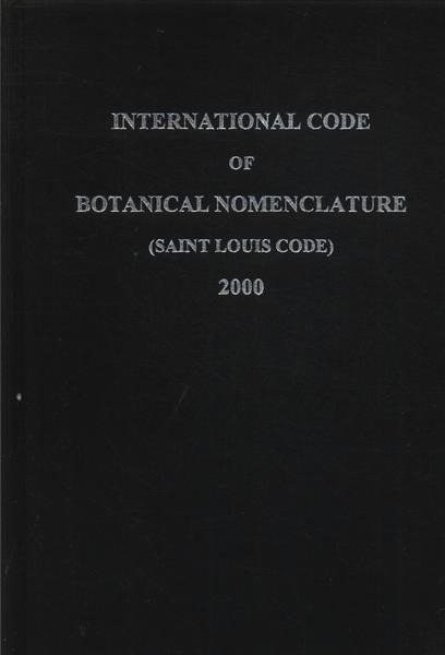 International Code Of Botanical Nomenclature