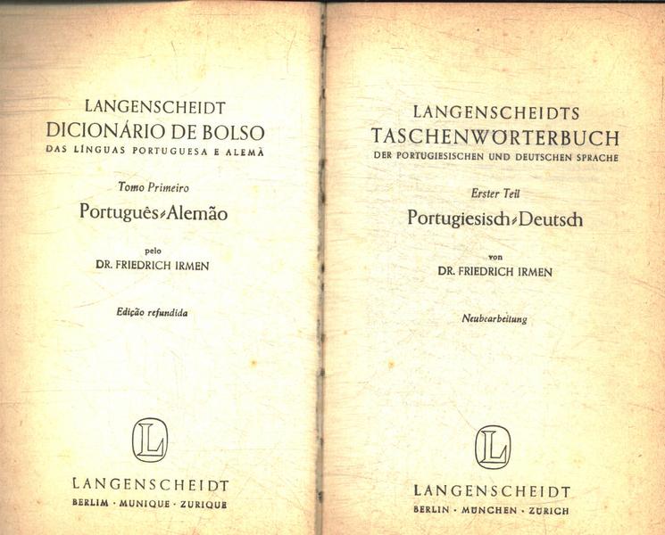 Langenscheidt Dicionário De Bolso Das Línguas Portuguesa E Alemã (1967)