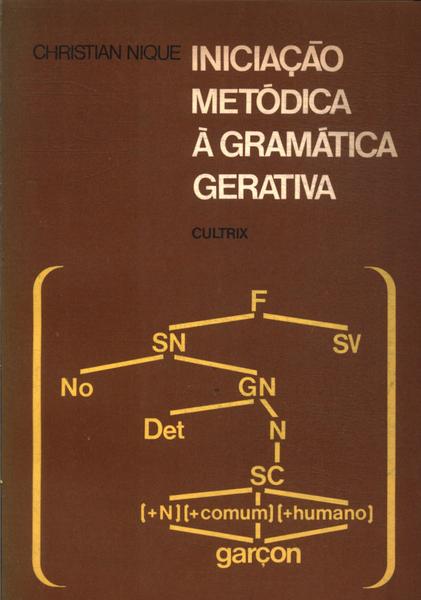 Iniciação Metódica À Gramatica Gerativa