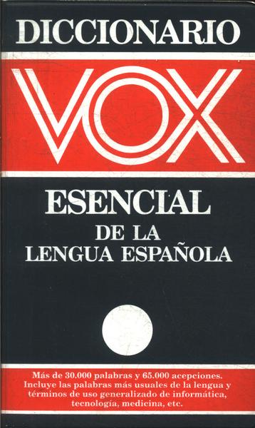 Diccionario Vox Esencial De La Lengua Española