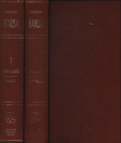 Nôvo Dicionário Barsa Das Línguas Inglêsa E Portuguêsa (2 Volumes) (1967)