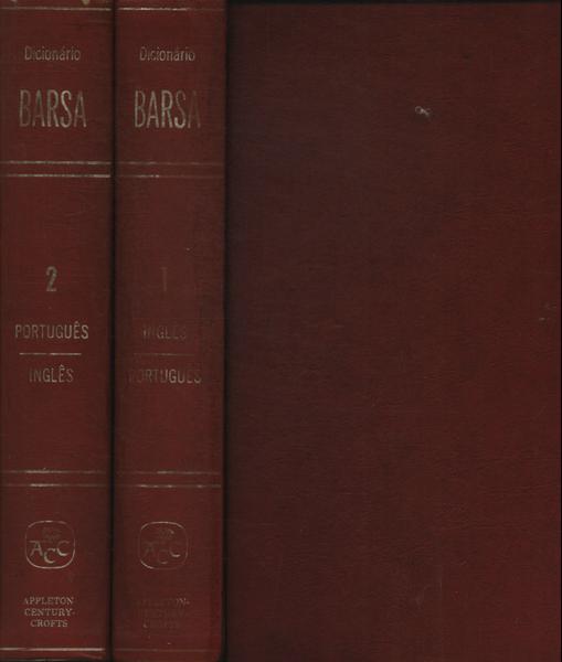 Nôvo Dicionário Barsa Das Línguas Inglêsa E Portuguêsa (2 Volumes) (1967)