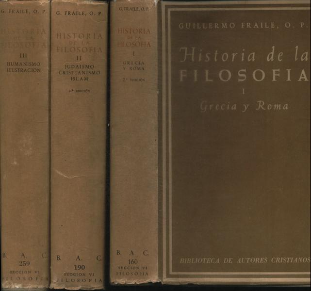 Historia De La Filosofía (3 Volumes)