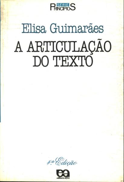 A Articulação Do Texto