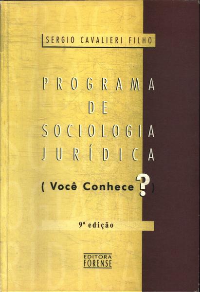 Programa De Sociologia Jurídica (2000)
