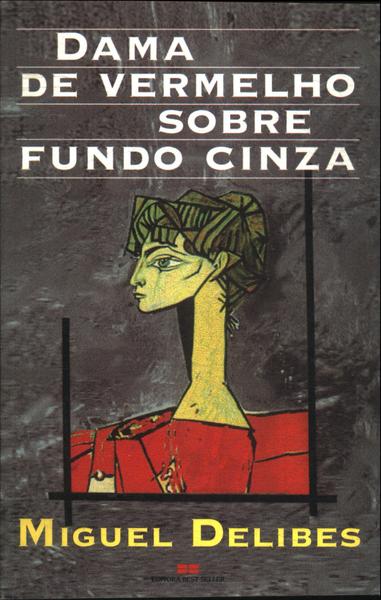 Dama De Vermelho Sobre Fundo Cinza