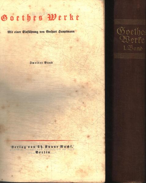 Goethes Werke (2 Volumes)