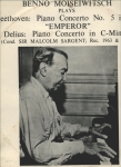 The Art of Benno Moiseiwitsch (Beethoven - Concerto n° 5 Imperador)