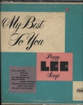 My Best to You - Peggy Lee Sings -  LP 10 pol