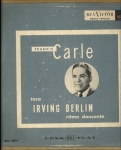 Frankie Carle toca Irving Berlin - LP 10 pol
