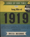 Song Hits of 1919 - LP 10 pol