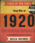 Song Hits of 1920 - LP 10 pol