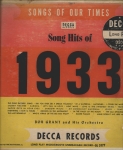 Song Hits of 1933 - LP 10 pol