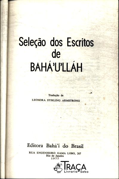 Seleção dos Escritos de Baháuláh