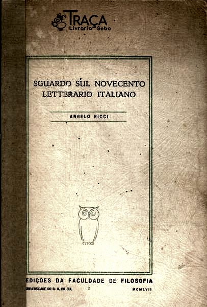 Sguardo Sul Novecento Letterario Italiano