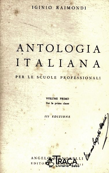 Antologia Italiana Vol 1