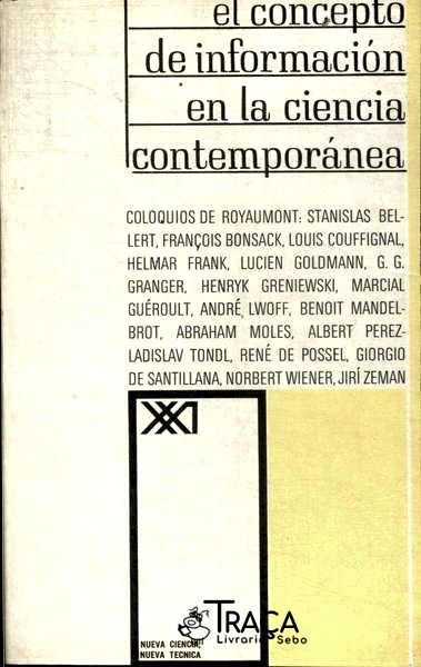 El Concepto de Información En La Ciencia Contemporánea