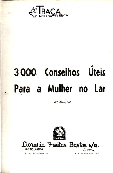 3000 Conselhos Úteis para a Mulher No Lar