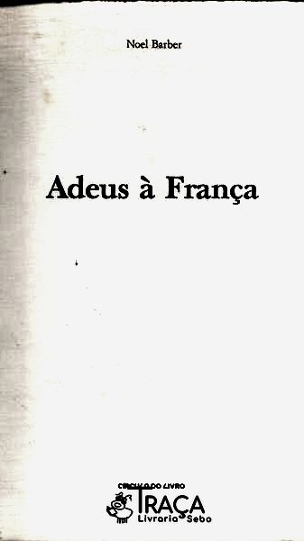 Adeus À França