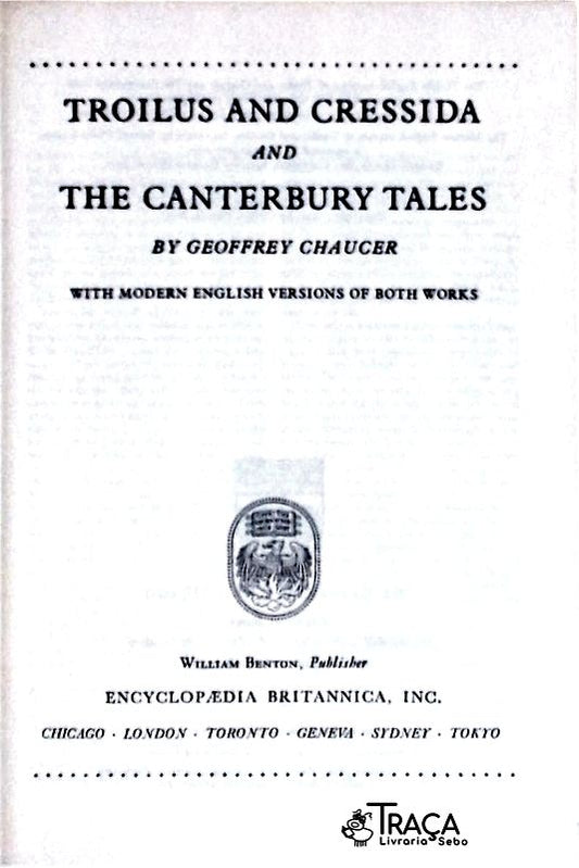 Great Books Troilus And Cressida - The Canterbury Tales