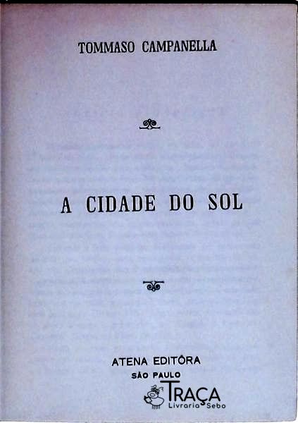 A Cidade do Sol - a Utopia